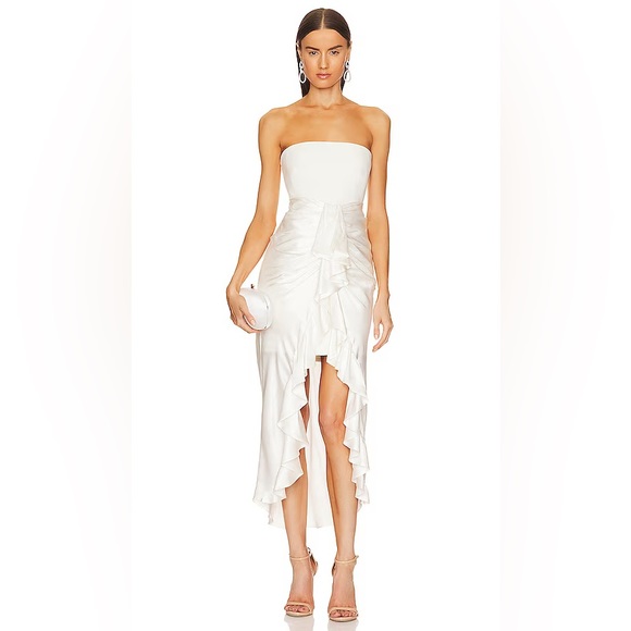 CLOSET CLOSING Cinq a Sept Georgiana Dress in Ivory White Sz 0 - Picture 1 of 8